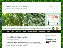 Tablet Screenshot of daunsirsakobatkanker.com